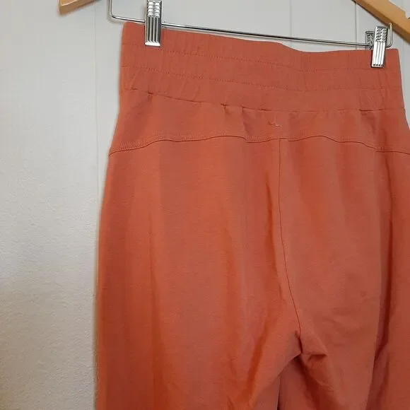 Joy Lab Sweatpants Orange Women Size XS / S Joggers High Waist With Pockets - Picture 8 of 10